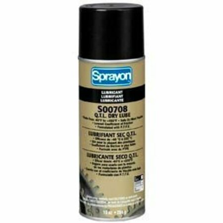 KRYLON Sprayon LU708 High Performance Dry Lubricant, 10 oz. Aerosol Can - SC0708000 SC0708000